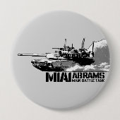 M1エイブラムス 缶バッジ (正面)