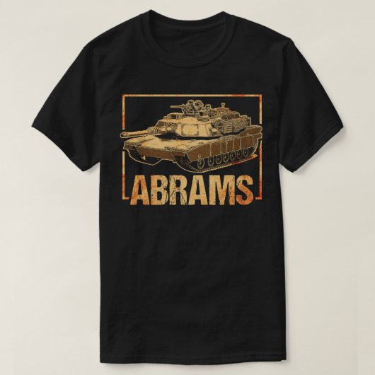 M1エイブラムスAmericanタンク1 Tシャツ (デザイン正面)