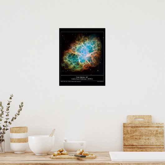 M1ザカニ星雲 ポスター (キッチン)