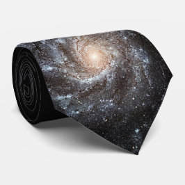 M101ピンホイールスパイラル銀河系NASA宇宙写真 ネクタイ