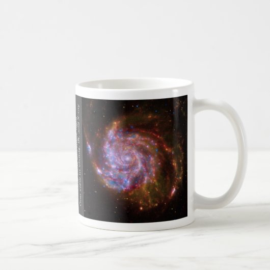 M101渦状銀河のマグ コーヒーマグカップ (右)
