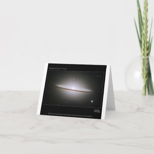 M104のソンブレロの銀河系(NGC 4594) カード (正面)