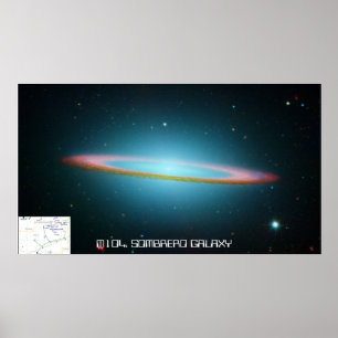 M104ソンブレロGaIaxy -ポスター ポスター