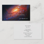 M106渦状銀河、杖Venatici 名刺 (正面/裏面)