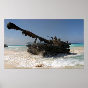 M109A5 howitzer ポスター