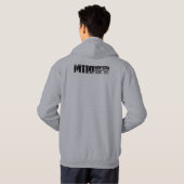 M110曲射砲の人の基本的なフード付きのスエットシャツ パーカ (裏面フル)