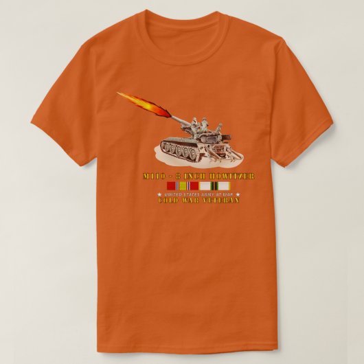 M110 8インチクルーがCOLD SVCで発射 Tシャツ (デザイン正面)