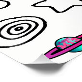 M13愛風変わり翼飛んでいる目と唇のポスター ポスター (コーナー)