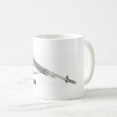 M14ライフルのマグ コーヒーマグカップ (正面右)