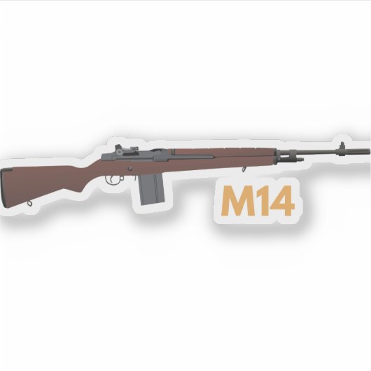 M14ライフル シール (正面)
