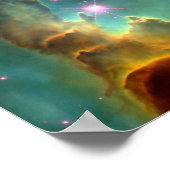 M16イーグル星雲または創造の柱 ポスター (角)