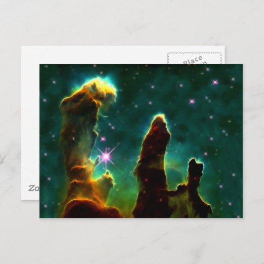 M16イーグル星雲または創造の柱 ポストカード (正面/裏面)