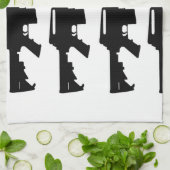 m16白黒タオル キッチンタオル (折り畳み)