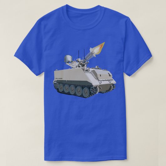 M163 Vulcan防空システムVADS X Tシャツ (デザイン正面)
