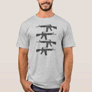 M16 %pipe %はAR15 =メロンを裂きました Tシャツ