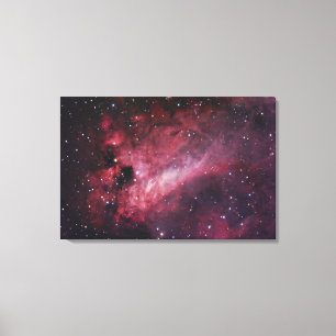M17の射手座のオメガの星雲 キャンバスプリント