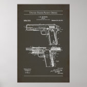 M1911の米国特許 ポスター (正面)