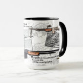 M1918バーのコーヒー・マグを茶色にする1918年 マグカップ (正面右)