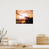 M198 155 mm牽引付保温器 ポスター (キッチン)