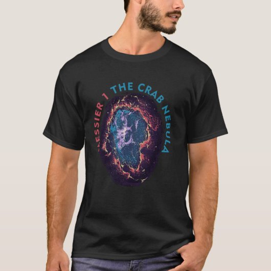 M1 カラブネブラ メシエ天体 天文学 アストロ Tシャツ (正面)