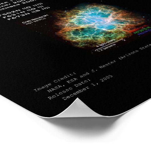 M1 – ザカニ星雲 ポスター (角)