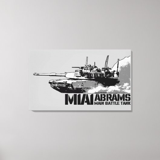 M1 Abrams キャンバスプリント (正面)