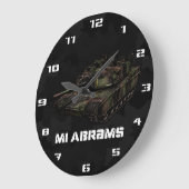 M1 Abrams ラージ壁時計 (傾斜)