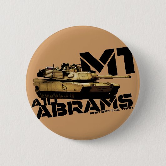 M1 Abrams 缶バッジ (正面)