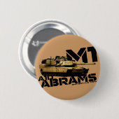 M1 Abrams 缶バッジ (正面&裏面)