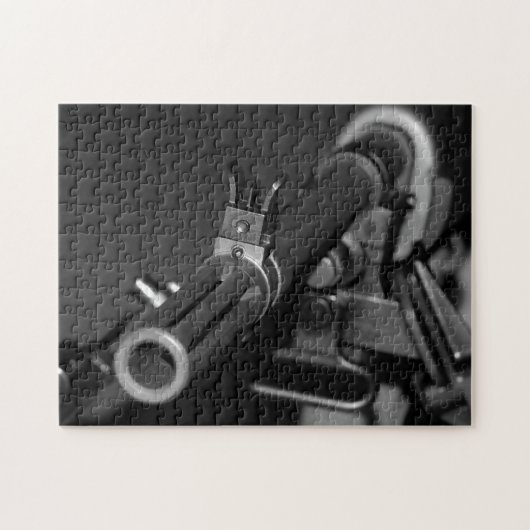 M1Aのライフルのパズル ジグソーパズル (横)