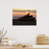 M1A1エイブラムスのメインバトルタンク ポスター (キッチン)