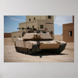 M1A1エイブラムスのメインバトルタンク ポスター