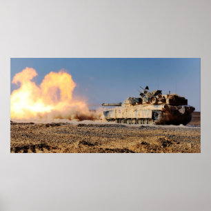M1A1エイブラムスのメインバトルタンク ポスター