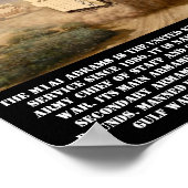 M1A1エイブラムスバトルタンクプリント ポスター (角)