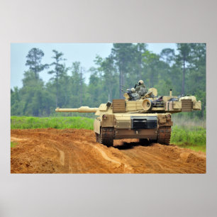 M1A1エイブラムタンク ポスター
