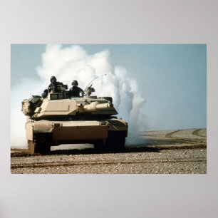 M1A1エイブラムタンク ポスター