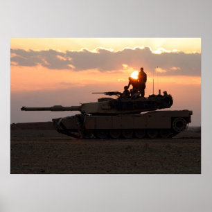 M1A1 Abramsの主戦闘戦車 ポスター