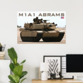 M1A1 Abramsタンクポスター ポスター (ホームオフィス)