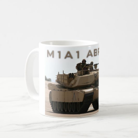 M1A1 Abramsタンクマグ コーヒーマグカップ (正面左)