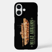 M1A2エイブラムスUS MBTタンクデザートストーム退役軍人 Case-Mate iPhoneケース (裏面)