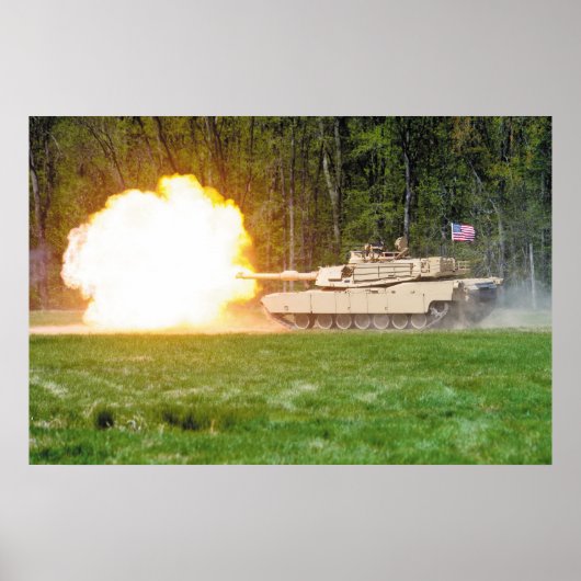 M1A2エイブラムタンク ポスター (正面)