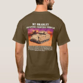 M2ブラッドリーの歩兵の戦車 Tシャツ (裏面)