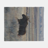 M2ブルムース大草原 フリースブランケット (正面(横))