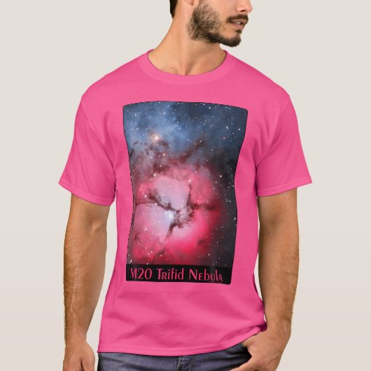 M20三裂星雲メシアーオブジェクト20宇宙アストロノム Tシャツ (正面)