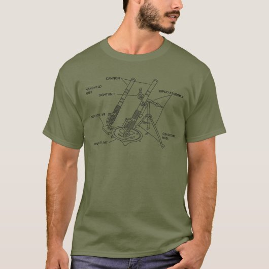 M224モルタル回路図モルタルマンM224モルタル Tシャツ (正面)