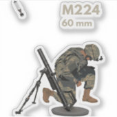 M224モルタル、銃砲 シール (正面)