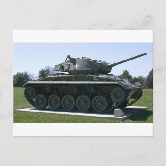 M24 Chaffeeの軽いタンク ポストカード (正面)
