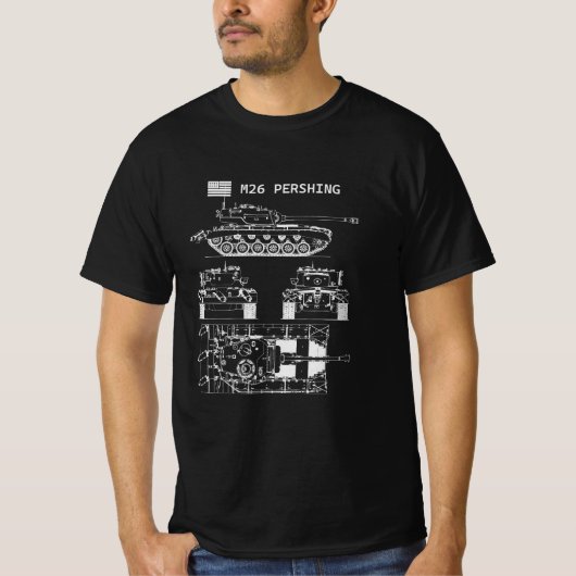 M26 Pershing | World War 2 Tank Tシャツ (正面)