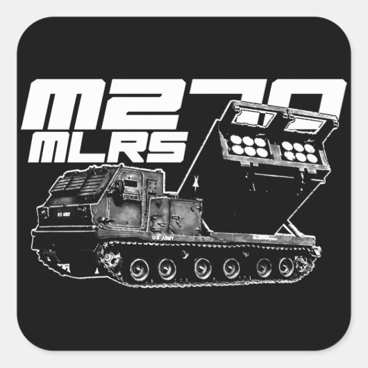 M270 MLRSスクエアステッカー スクエアシール (正面)