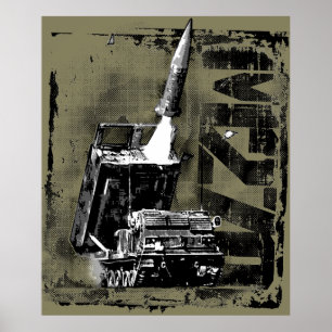 M270 MLRSポストペーパーテンプレートWTポスター ポスター